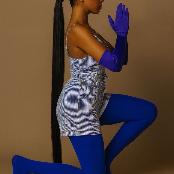 Hosiery | Opaque Forest Teal/Green - Picture 2 of 2